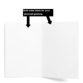 Days of Jeremiah Greetings S'up? Cute Black Cat Greeting Card, 4.25" x 5.5", A2 Size, Blank Inside