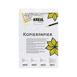 KREUL 90644 - Copier Paper Yellow 3 Sheets DIN A3 for Transferring Motifs to Dark Undergreen