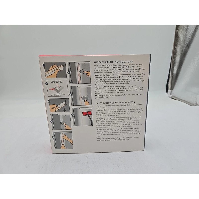 Strait-Flex P90-100 2-1/6in X 100ft Perfect-90 Flexible Corner Trim Case