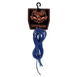 Milwaukee Leather MP7910 Blue Replacement Leather Side Lacing 72 Inch Long - One Size
