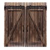 Yosooo Cortina de Ventana Estilo de Puerta de Madera Sala