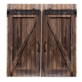 Yosooo Cortina de Ventana Estilo de Puerta de Madera Sala de Estar Dormitorio Cortina de Ventana Cortina Opaca Cortina de impresión(170*200cm)