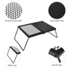 REDCAMP Folding Campfire Grill Heavy Duty Steel Grate, Portable Camp