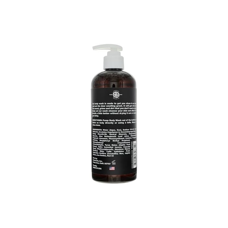 Suavecito Men's Body Wash 16 oz. Exfoliating Deep Cleaning Showering