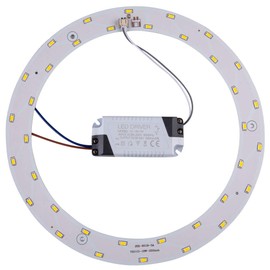 1-packLed Panel Ceiling Light Fixtures 18w 5730 SMD Circle Annular Round Retrofit Board Bulb Warm 3000K (Warm White)