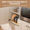 Racgrul Tray Dividers for Kitchen Cabinets, Cabinet Dividers with Sloped