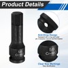 HARFINGTON 2pcs 1/2" Drive Impact Hex Bit Socket 5/8 Inch