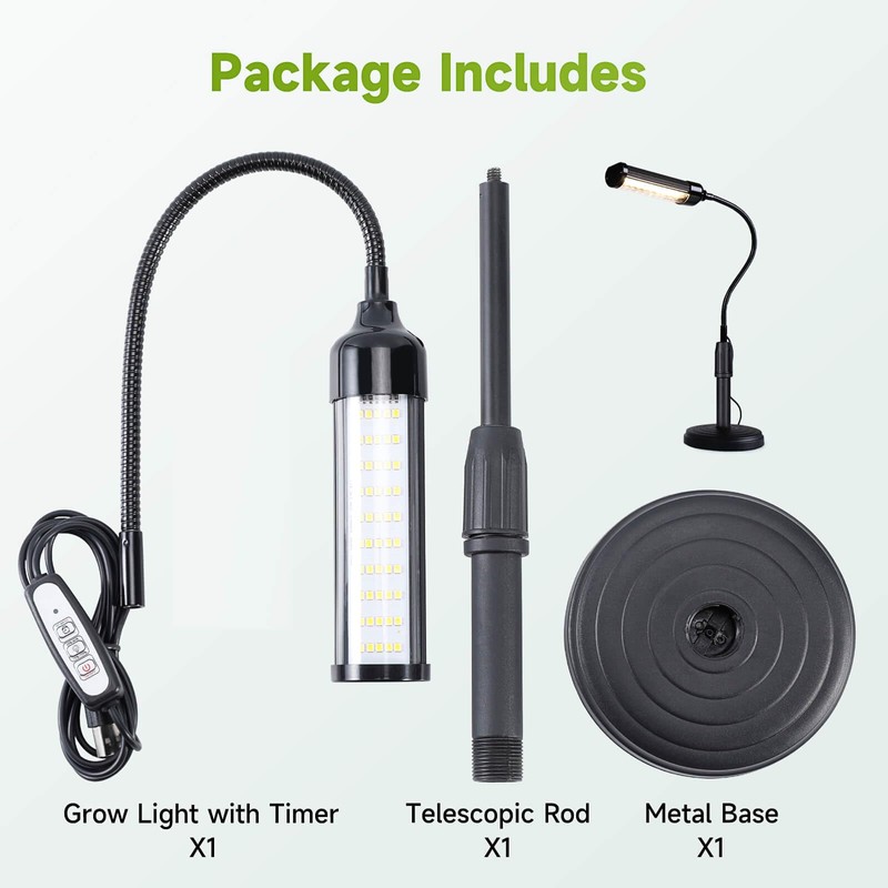 CHANGSHENG Grow Lights for Indoor Plants Desk LED Grow Light