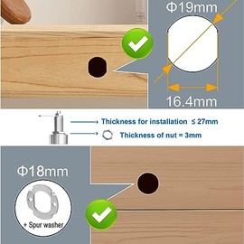 Bloqueo de cajón con huellas dactilares eLinkSmart para aplicación de teléfono, cerradura biométrica de gabinete de 30 mm (27 mm) con 3 tamaños tubulares, soporte de cámara de 20 huellas dactilares