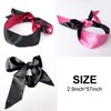 AWAVM Pack of 3 Sleep Masks, Satin Eye Mask, Red/Black,