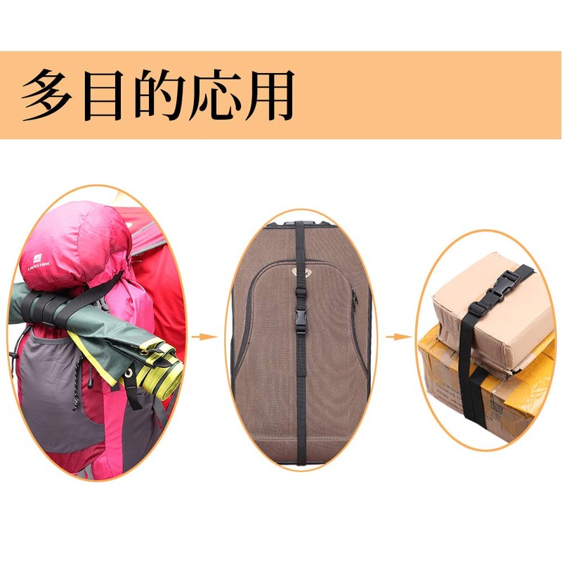 JETEDC Molle Suitcase Belt, 1.0 inch (2.5 cm), Prevents Load