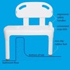 Carex Universal Tub Transfer Bench, Bath Seat with Backrest, Shower