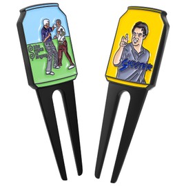 Jecten Funny Golf Divot Tool, Classic Happy Gil-More Golf Divot Repair Tool, Innovative Putt Buddies Divot Tool, Premium Divit Tool Accessories Gifts for Men Women Golfers Enthusiasts