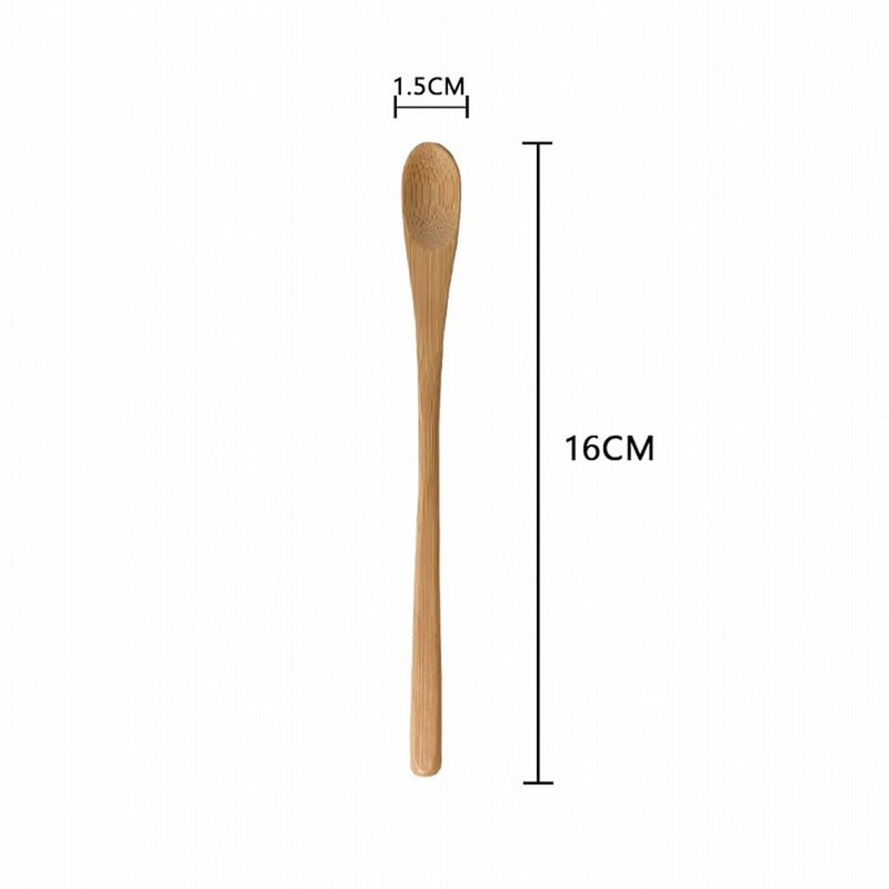 SITEDAN Muddler Spoon Muddler Bamboo Dessert Spoon Ice Cream Spoon