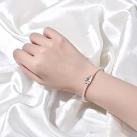 PANPOKI Charms 925 Sterling Silver Bead Charm for Women Compatible with European Bracelets and Necklaces, Sterling Silver, No Gemstone