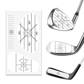 100 x 3 pieces golf impact tapes, golf swing training aids and self-learning stickers, suitable for iron, wood and putter, train your golf swing with accuracy and distance