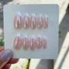 Cloudtrip 30 Uñas Postizas De Almendras: Uñas De Almendras De
