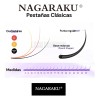 Blister Pestañas Nagaraku Aplicacion Mink 1x1 Medida Y Mix