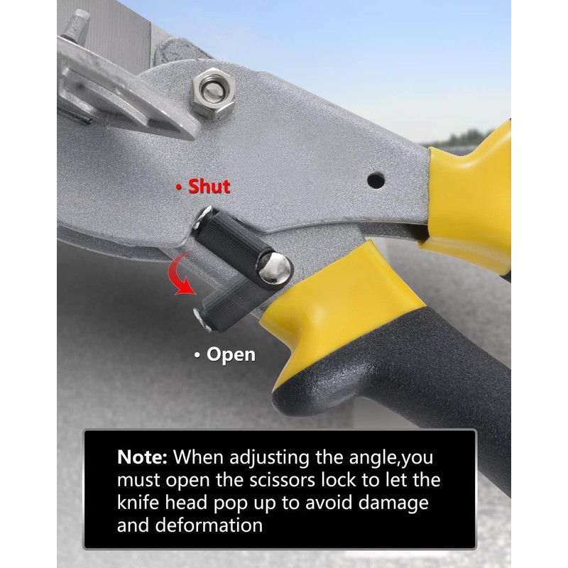 HOHXEN 45°-135° Angle Mitre Shear Cutter Multifunctional Scissors Quarter Round