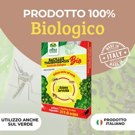 Albagarden - Insetticida Antizanzare Naturale Biologico - Bacillus Thuringiensis, Larvicida Per Disinfestazione Zanzare e Insetti da Giardino - Polvere x 10 gr