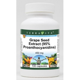 Grape Seed Extract (95% Proanthocyanidins) - 450 mg (100 Capsules, ZIN: 520452) - 3 Pack