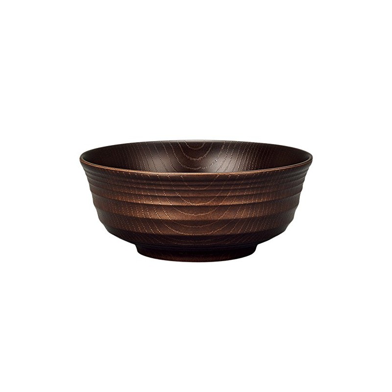 Yamanaka Lacquer Natural Range M16011 Sentan Keyaki Heathered Noodle Bowl,