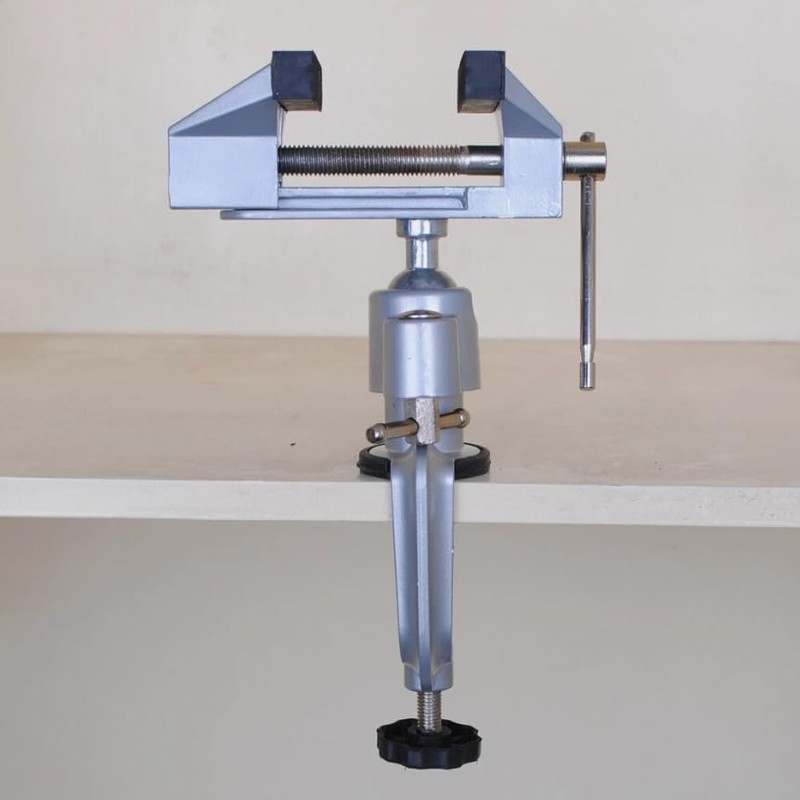 ZONADA 360° Rotating Table Bench Vise Aluminum Clamp for Hobby