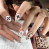 PH PandaHall 3pcs Bohemian Nail Stamping Plates Flower Nails Art