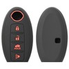 2 PCS Silicone 4 Button Remote Control Key Case Fob