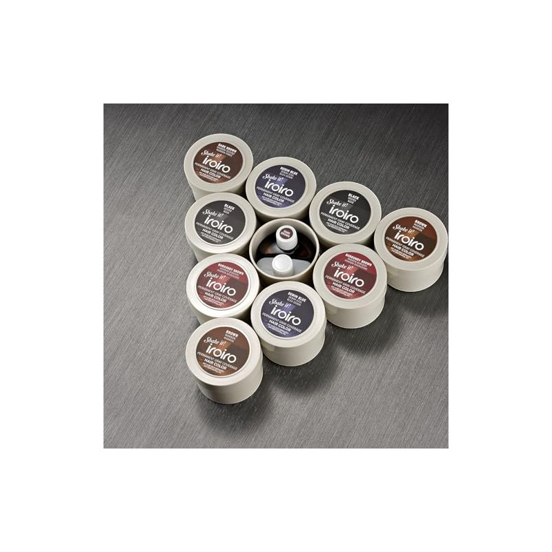 iroiro Permanent Gray Coverage Hair Color (Brown, 4.72 oz)