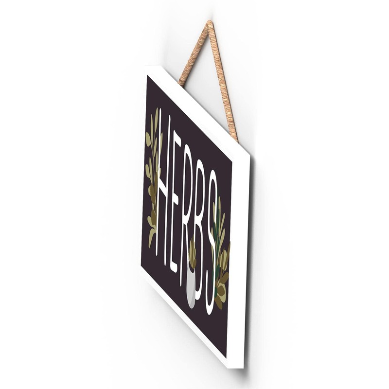 Global Designs Herbs Garden Theme Gift Idea Hanging Plaque