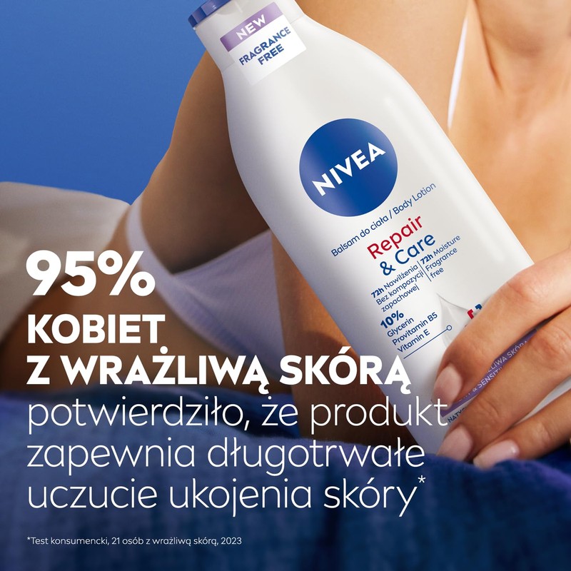 NIVEA Repair & Care Sensitive Körperlotion für empfindliche Haut feuchtigkeitsspendendend