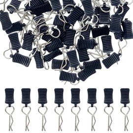 JDCMEI 24 Stück RC Karosserie Shell Pins, RC Karosserie Clips, R Typ Karosserieklammern, RC Körper Shell Pin mit Aufreißlaschen für 1/10, 1/12 und 1/16 Fernbedienung Auto Shell Modell