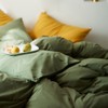 Michorinee Fitted Sheet 140 x 200 cm Green Olive Green