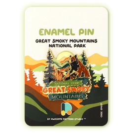 Enamel Pin - Great Smoky Mountains National Park. Collector’s Edition, Durable & Stylish Souvenir Pin for Backpacks, Jackets, Hats, and Accessories, National Park Lovers Gift