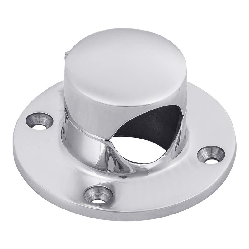 White Water AS7520S Stainless Hinged Round Chain/Rope Deck Pipe