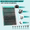 Lash Extension Kit 320Pcs,DIY Individual Lashes Clusters Kit,Lash Bond And