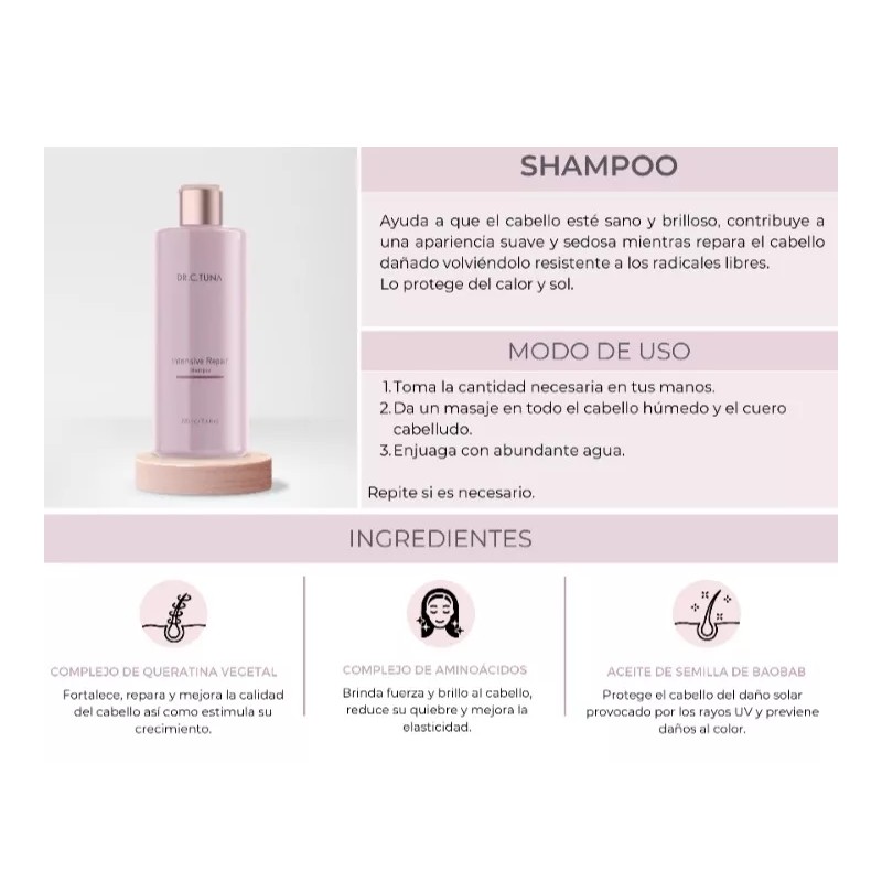 Farmasi Shampoo Capilar Reparacion Intensiva Farmasi