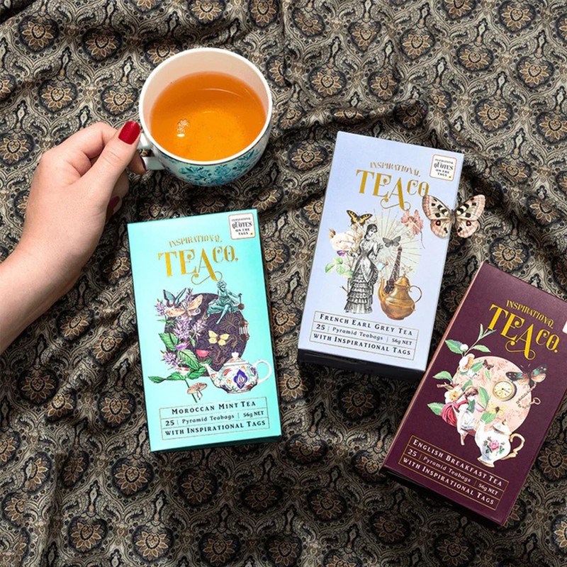 Inspirational Tea Co. 25 Biodegradable Tea Bags with Quotes (Moroccan