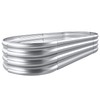 Land Guard Galvanized Raised Garden Bed Kit, Galvanized Planter Garden