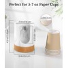 Luxspire Dixie Cup Dispenser, 5-7oz Bathroom Cup Dispenser, Marble Resin