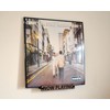 Wall Mounted Now Playing Vinyl Record Storage Display Stand (Walnut