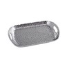 Pampa Bay Millenium Titanium-Plated Porcelain Rectangular Tray with Handles, 19