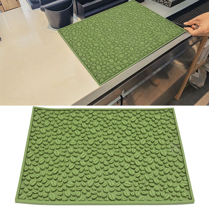 Non Slip Cup Mat Coffee Bean Design Desktop Bar Counter