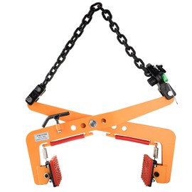 Racewill 716LBS Granite Slab Stone Clamps, Heavy Duty Steel Stone Lifting Clamp, Vertical Rock Carrying Fixtures for Marble Slate Brick Timber, 120mm-360mm Opening Size