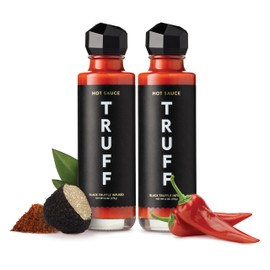 TRUFF Hot Sauce, Gourmet Hot Sauce with Ripe Chili Peppers, Black Truffle, Organic Agave Nectar, An ultra unique Flavor Experience in a 6 oz Bottle (2 Pack)