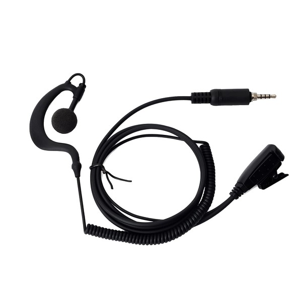 UAYESOK Waterproof Radio Earpiece with Mic PTT Screw Thread Headset