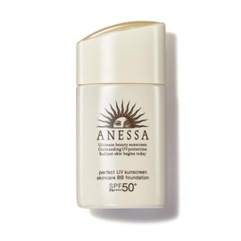 ANESSA Perfect UV Skin Care BB Foundation, Ochre 20, SPF50, PA+++, 0.8 fl oz (25 ml), 2 Medium Brightness Ochre, Citrus, 1 Piece