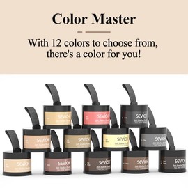 (Light brown) - Instantly Hair Shadow - Sevich Hair Line Powder, Quick Cover Grey Hair Root Concealer with Puff Touch, 4g Light Brown