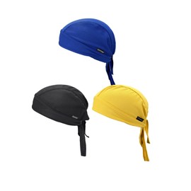 Kninmdor Do Rags Cycling Caps Helmet Liner Doo Rag Motorcycle Bandana Hat Sweat Liner Skull Caps Dew Rags for Men and Women, Plain Set-2, One Size-3X-Large